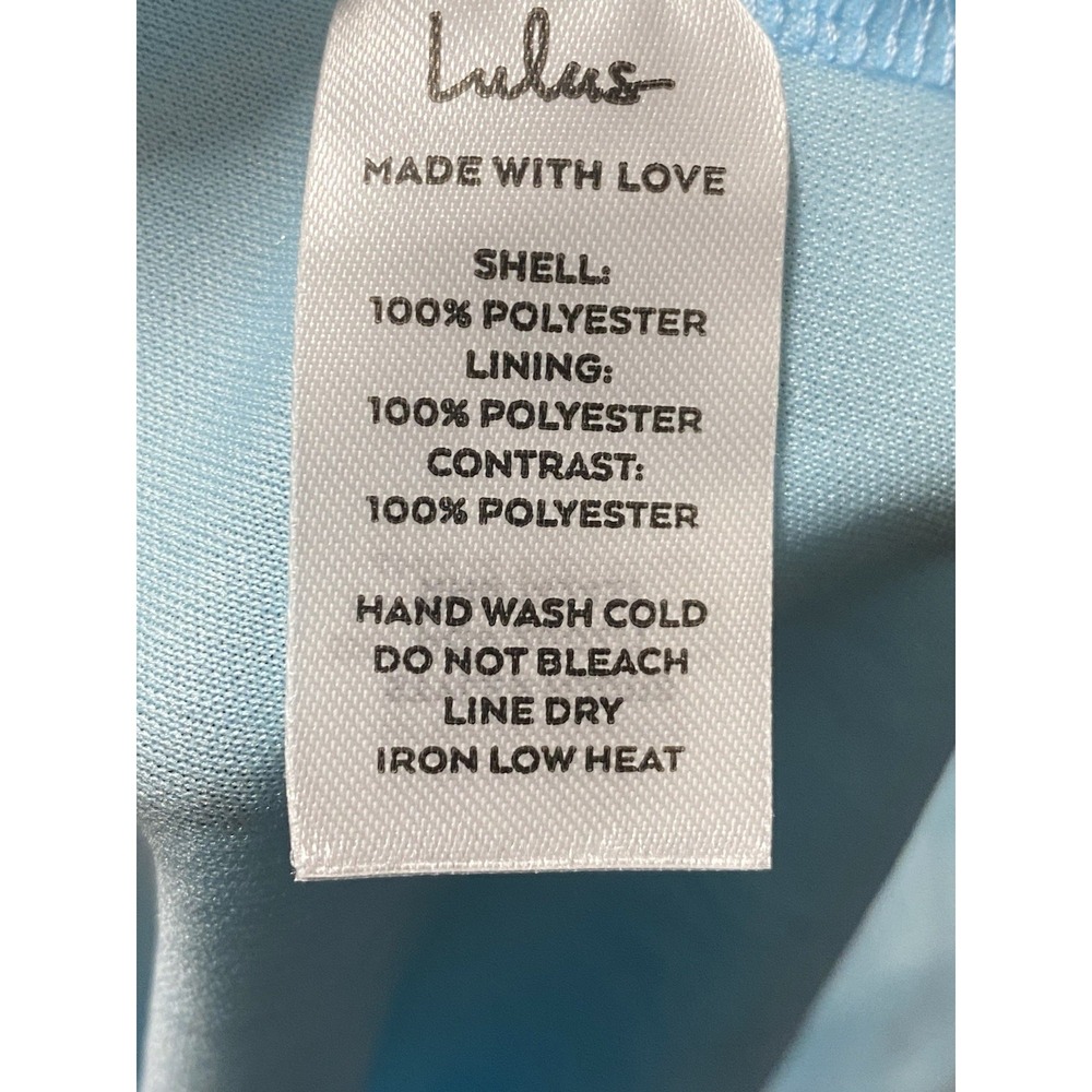 Lulus Malley Light Blue Ruffled‎ Tulle Maxi Dress Women's Size Medium - Picture 5 of 8